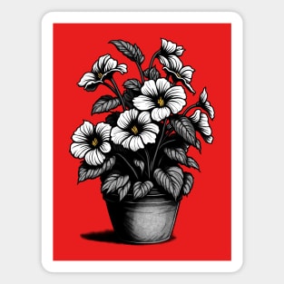 Flower Pot Magnet